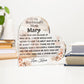 To My Boyfriend's Mom Gift, Custom Personalized Acrylic Heart Plaque perfect for Birthday, Christmas or Mother's Day from Son's Girlfriend