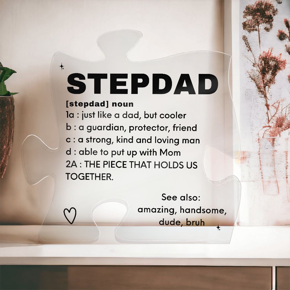 Dad Acrylic Puzzle Piece Plaque Gift – Heartfelt Gift Store