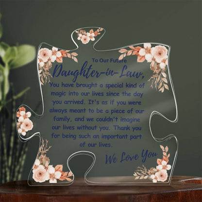 Future Daughter in Law Gift, Piece of Our Family, Engagement Gift | Bridal Shower Gift, Welcome, Son's Future Wife, Home Decor