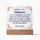 Daughter in Law missing piece Acrylic Plaque solid letters