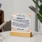 Daughter in Law missing piece Acrylic Plaque solid letters