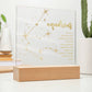 Aquarius Acrylic Square Std