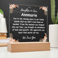 daughter in law missing pc acrylic plaque - white letters