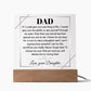 Gift for Dad from Daughter "Through My Eyes": Touching and Exclusive Keepsake