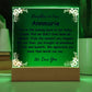 Daughter in Law missing piece Acrylic Plaque solid letters
