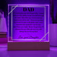 Gift for Dad from Daughter "Through My Eyes": Touching and Exclusive Keepsake