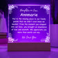 daughter in law missing pc acrylic plaque - white letters
