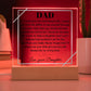 Gift for Dad from Daughter "Through My Eyes": Touching and Exclusive Keepsake