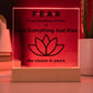 Fear - Face Everything And Rise, Inspirational Home Decor, Lotus Flower, Choose to Rise