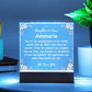 daughter in law missing pc acrylic plaque - white letters