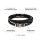 my man bracelet, blk Love you forever Bracelet TEMPLATE