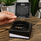 my man bracelet, blk Love you forever Bracelet TEMPLATE