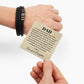 Dad Bracelet MC, v2 gold paper Love you forever Bracelet TEMPLATE