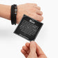 my man bracelet, blk Love you forever Bracelet TEMPLATE
