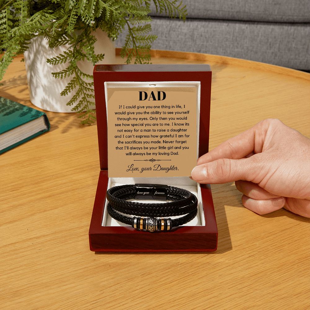 Dad Bracelet MC, v2 brnz  Love you forever Bracelet TEMPLATE