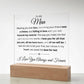 my man - we saved the best printed acrylic square