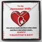 To My Awesome Wife - You make my Heart skip a beat! Forever Love necklace