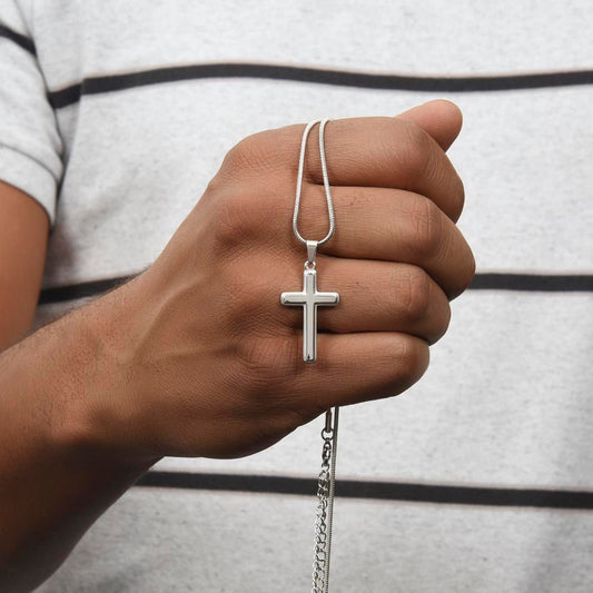 To Daddy, I May Just be a Bump - Personalized Cross Necklace