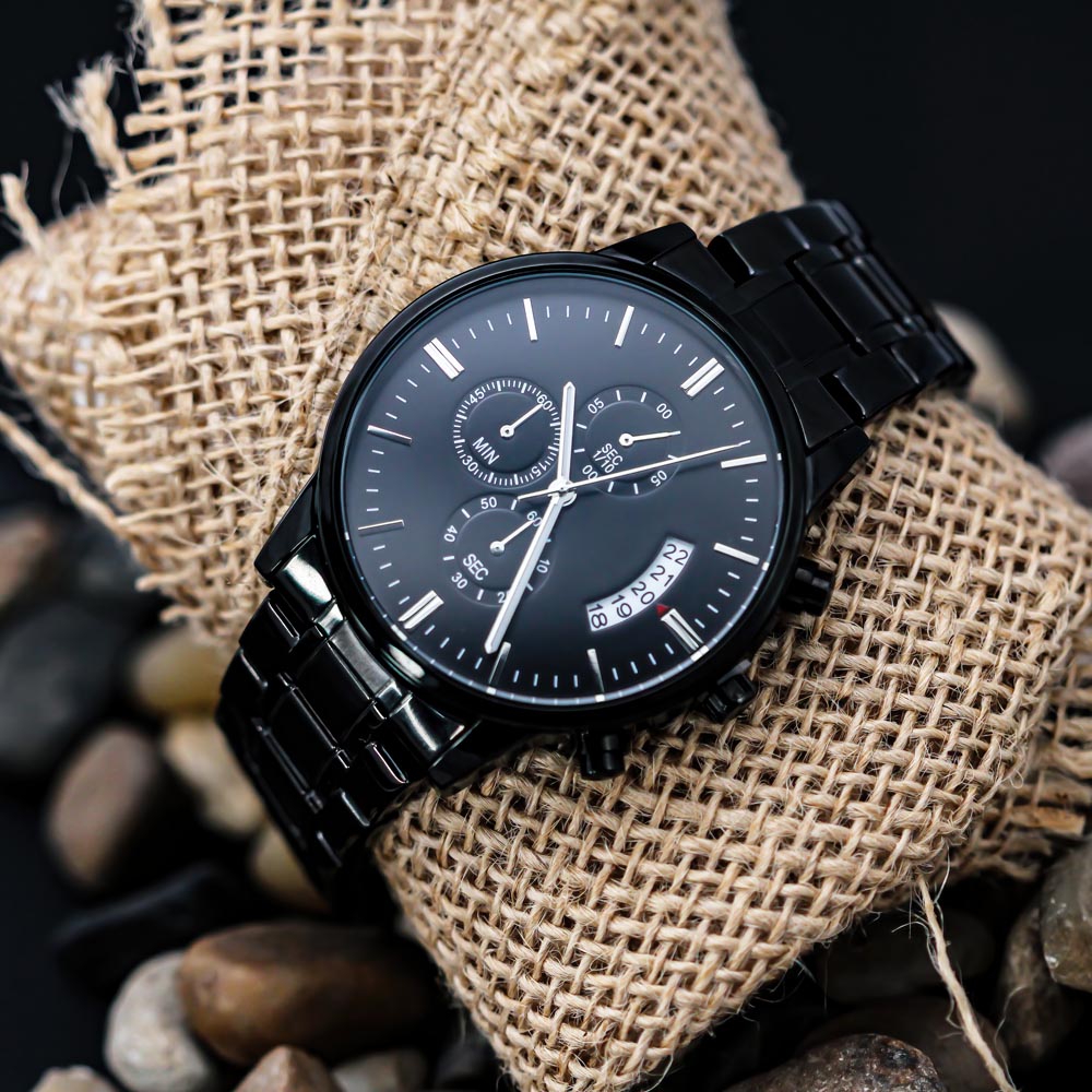 Every Second I Love You more, Men's watch - Engraving on back 2