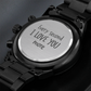 Every Second I Love You more, Men's watch - Engraving on back 2