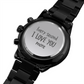 Every Second I Love You more, Men's watch - Engraving on back 2