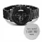 Every Second I Love You more, Men's watch - Engraving on back 2