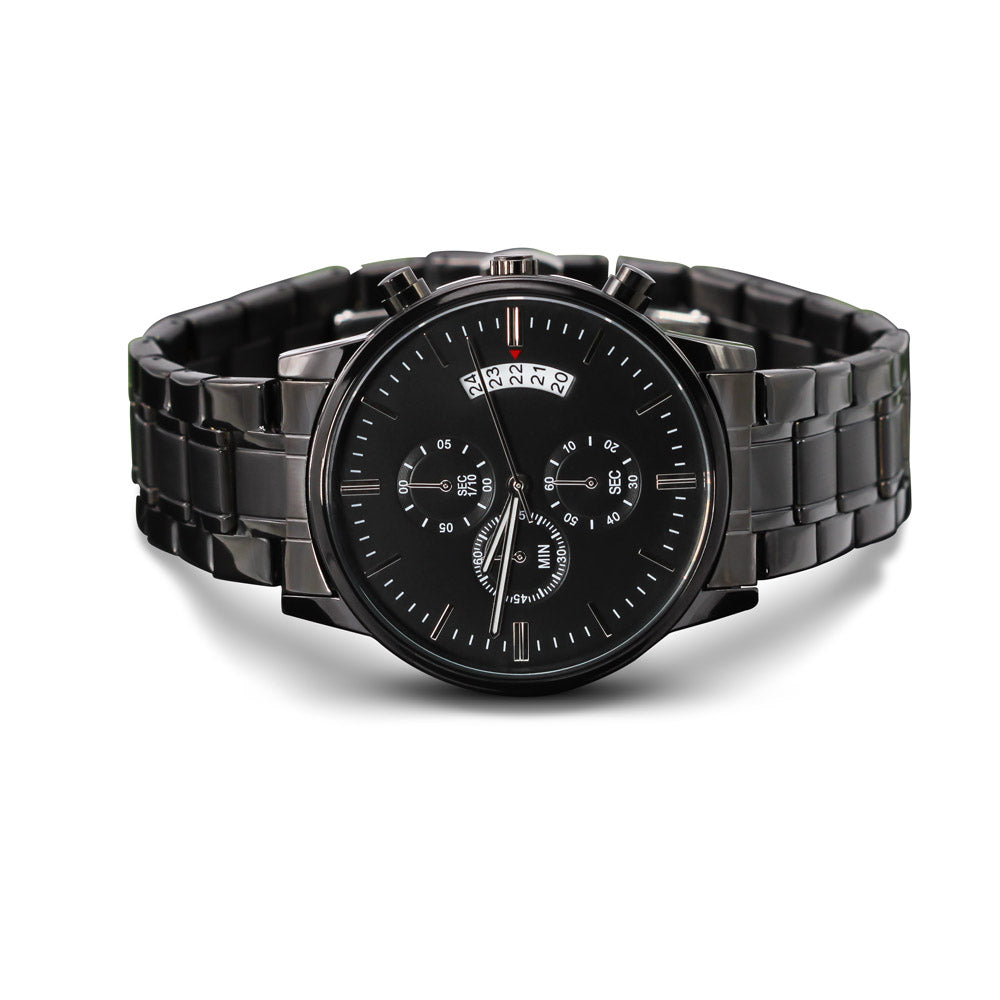 Every Second I Love You more, Men's watch - Engraving on back 2