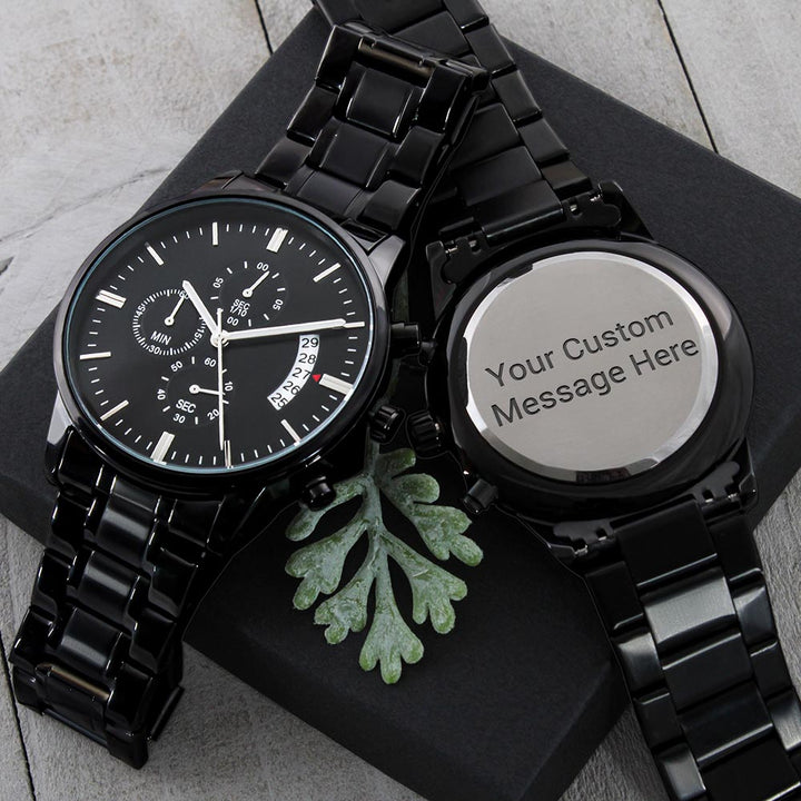 Engraved mens watches best sale