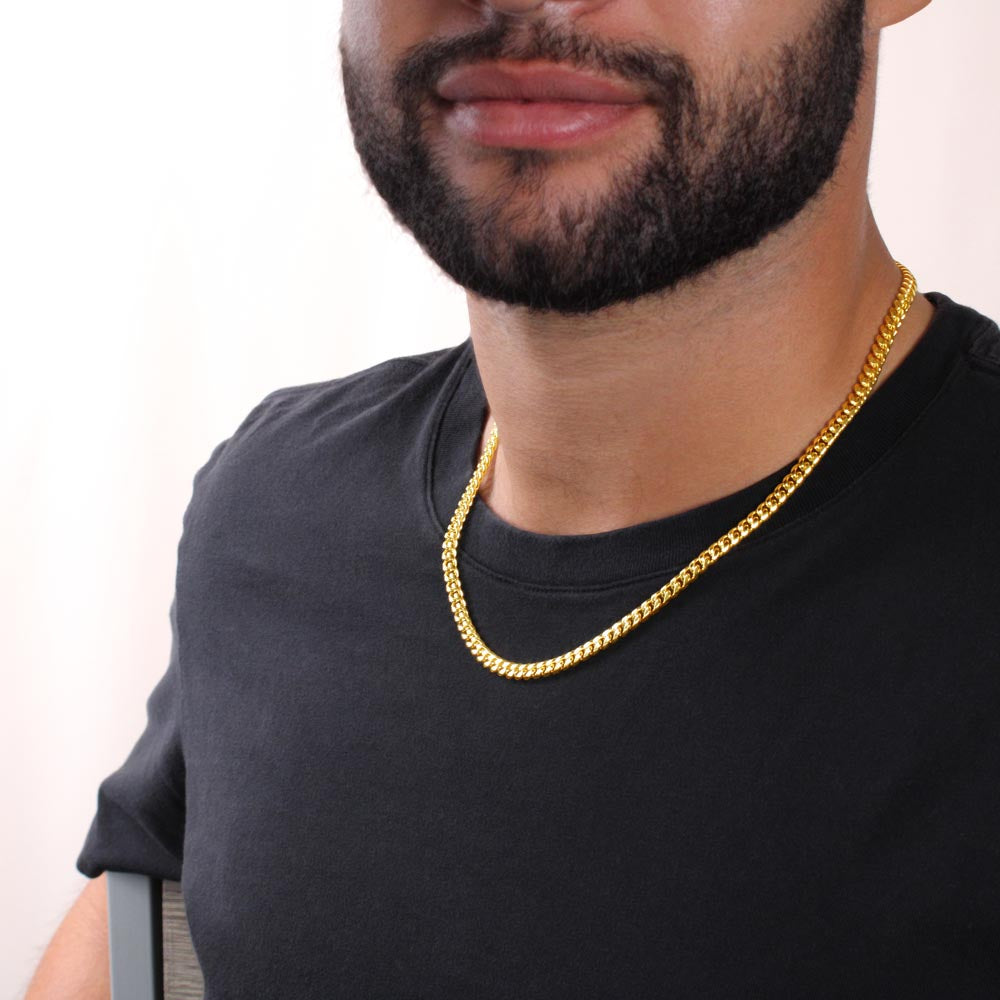 To My Husband, You are my best friend - Link Chain necklace wht2