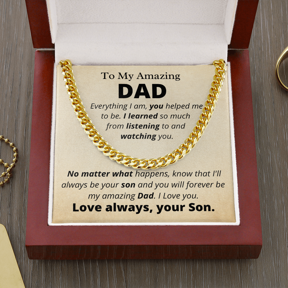 Amazing Dad from Son, Everything I Am - Father's Day Gift for Dad | Birthday Gift for Dad - hgs002