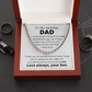 Amazing Dad from Son, So Much of Me - Cuban Link Chain Necklace | Father's Day Gift from Son | Birthday Present for Dad | Thank You Dad from Son, hgs007