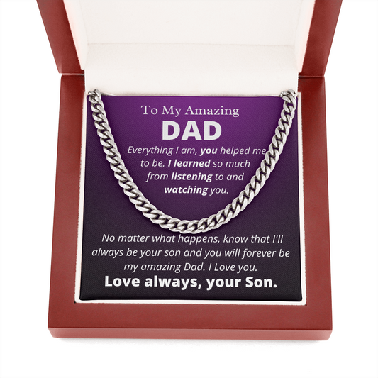 Amazing Dad from Son, Everything I Am - Father's Day Gift for Dad | Birthday Gift for Dad - hgs001