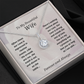 To My Wife, Our Love is Strong - Eternal Hope necklace, pl rs