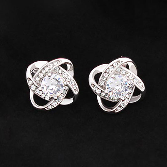 Love Knot Stud Earrings 