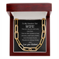 To my Smokin' Hot Wife, My One and Only True Love - Forever Linked Paperclip Necklace, blk