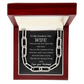 To my Smokin' Hot Wife, My One and Only True Love - Forever Linked Paperclip Necklace, blk