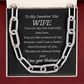To my Smokin' Hot Wife, My One and Only True Love - Forever Linked Paperclip Necklace, blk