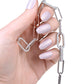 To my Smokin' Hot Wife, My One and Only True Love - Forever Linked Paperclip Necklace, blk