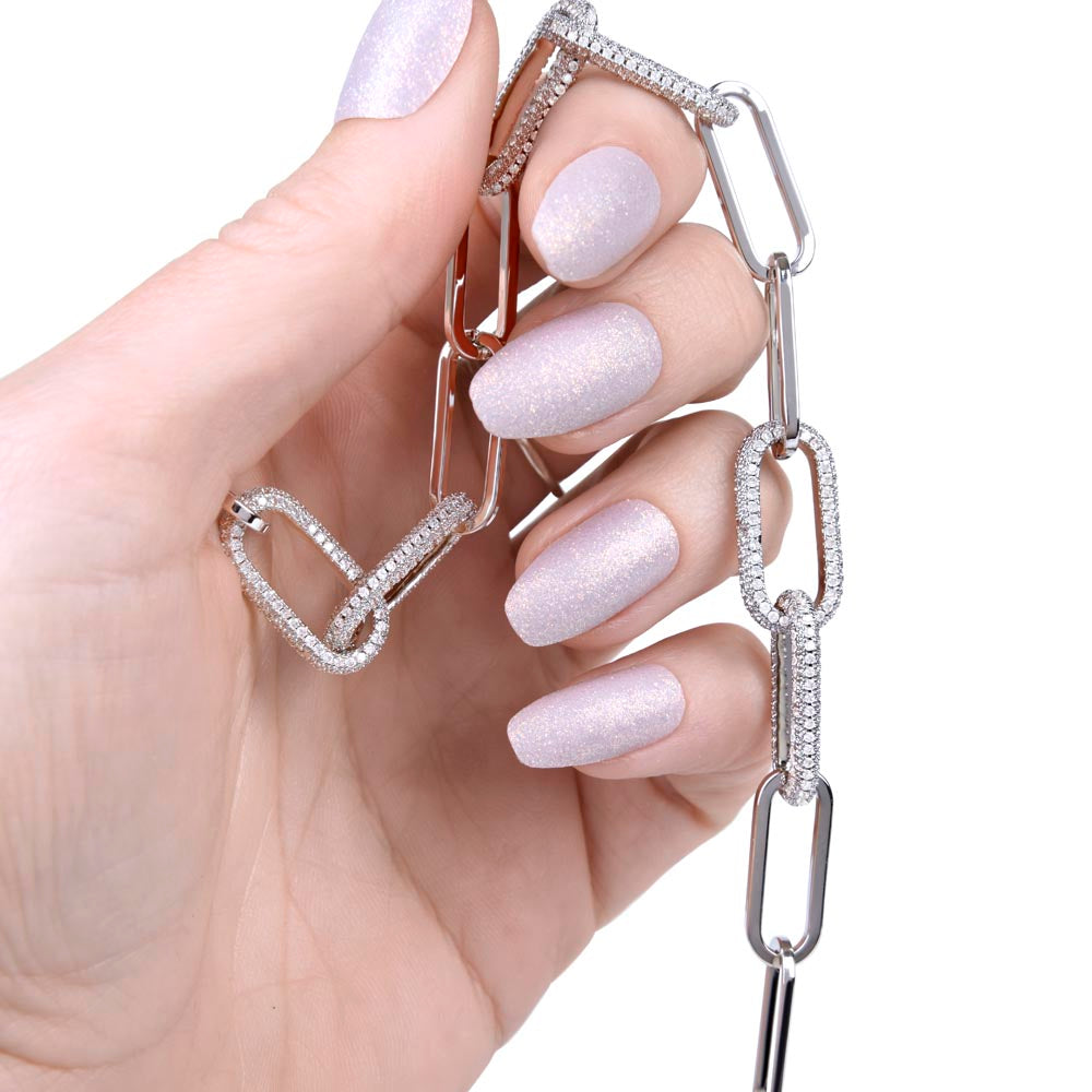To my Smokin' Hot Wife, My One and Only True Love - Forever Linked Paperclip Necklace, blk
