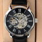 My Man, you will Forever be My Always - Men's Openwork Watch | Boyfriend Gift Birthday | Anniversary Gift Husband | Father's Day Gift from Wife | Unique Gift for Him | Wedding Gift | Watch Box for Him | Engagement Gift for Man | Classic Watch, hgs013