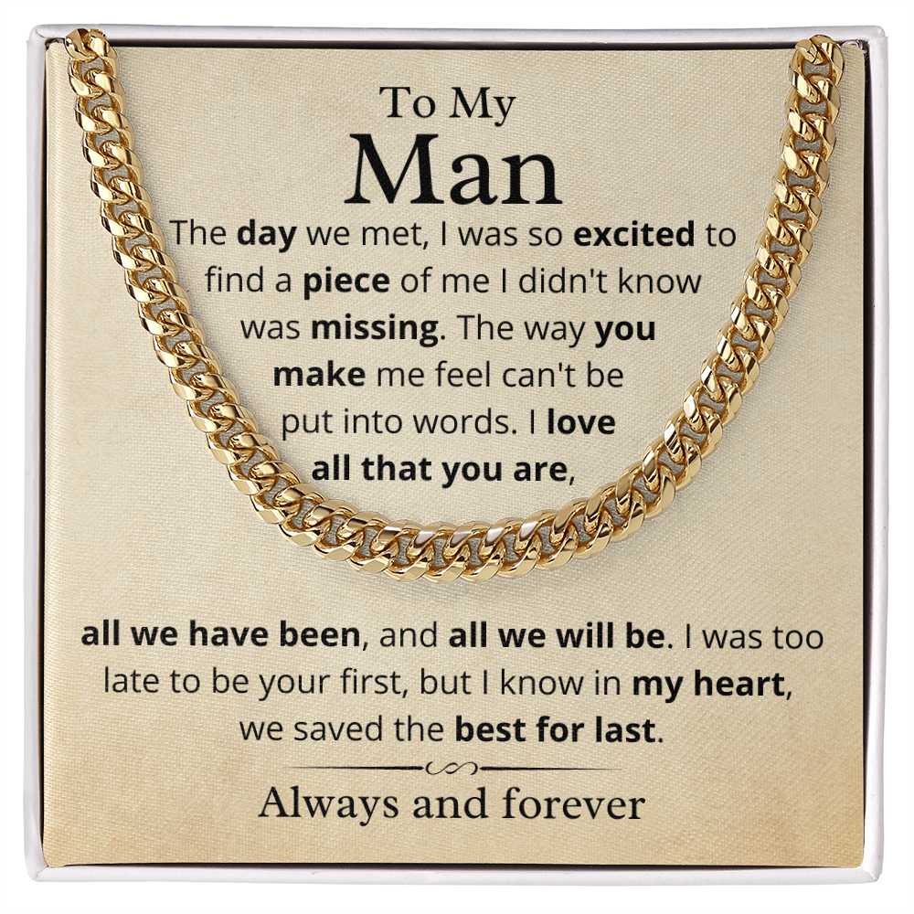 My Man, We Saved the Best For Last - Cuban Link Chain, hgs012.9.1