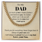 To my Dad from Son, so much of me, Cuban Link Chain - Father's Day Gift for Dad | Birthday gift for Dad, hgs018