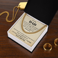 To my Dad from Son, so much of me, Cuban Link Chain - Father's Day Gift for Dad | Birthday gift for Dad, hgs018