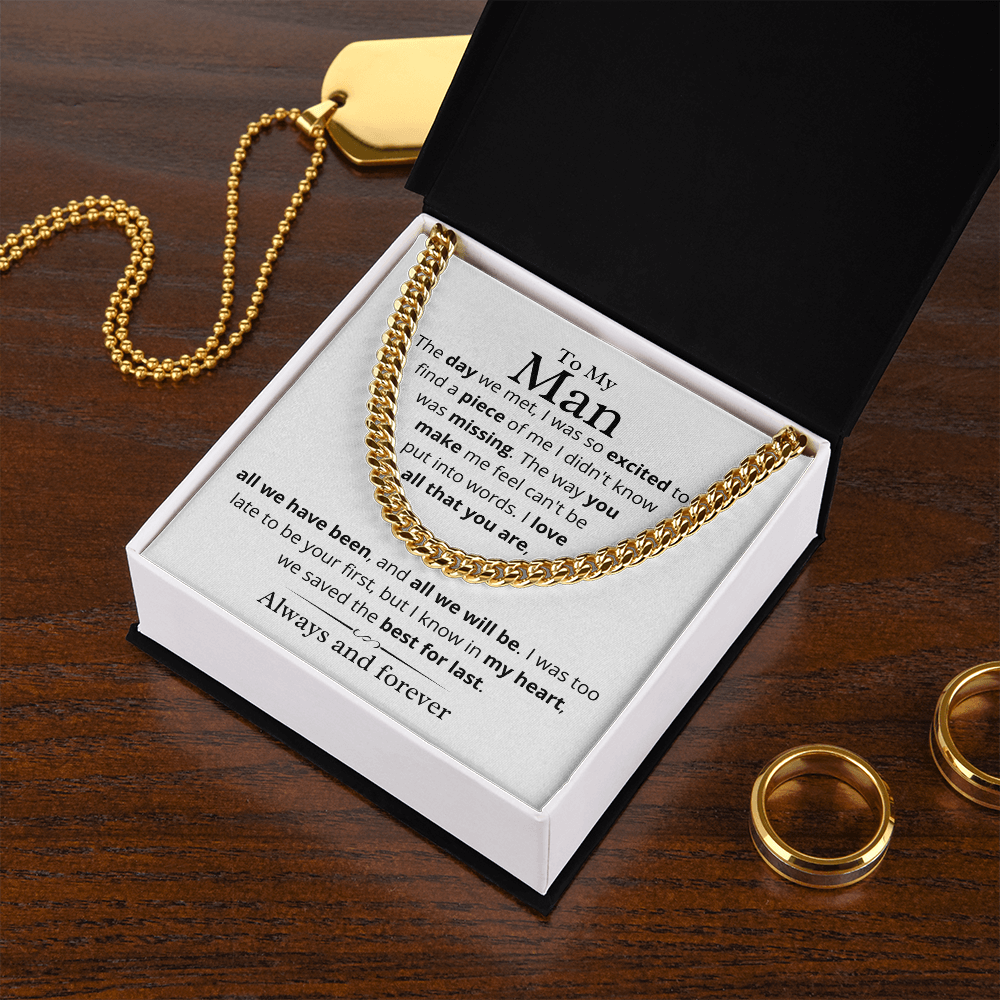 My Man, We Saved the Best For Last - Cuban Link Chain, hgs012.9