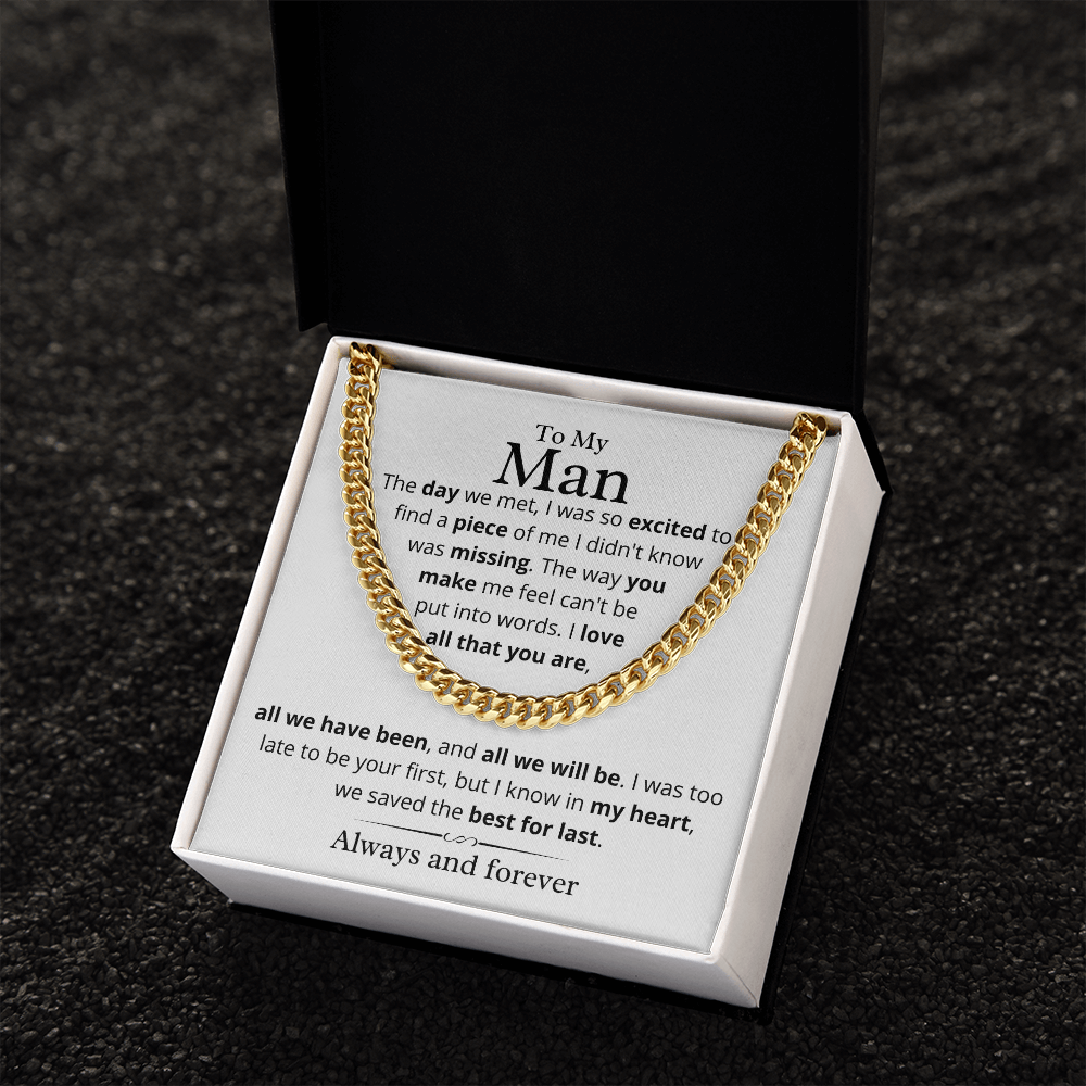 My Man, We Saved the Best For Last - Cuban Link Chain, hgs012.9