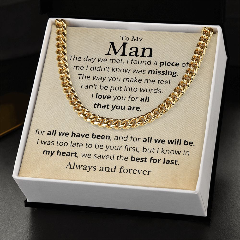 My Man, Best for Last, Cuban Link Chain