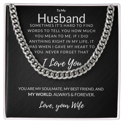 My Husband, My World, blk 11.11.22