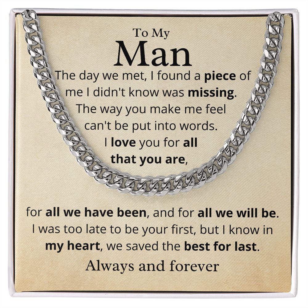My Man, Best for Last, Cuban Link Chain