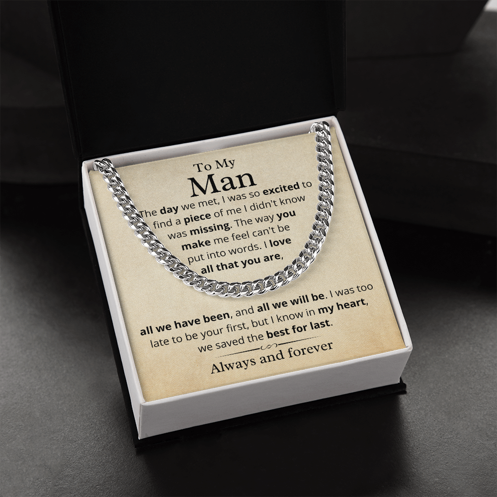 My Man, We Saved the Best For Last - Cuban Link Chain, hgs012.9.1