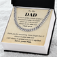 To my Dad from Son, so much of me, Cuban Link Chain - Father's Day Gift for Dad | Birthday gift for Dad, hgs018